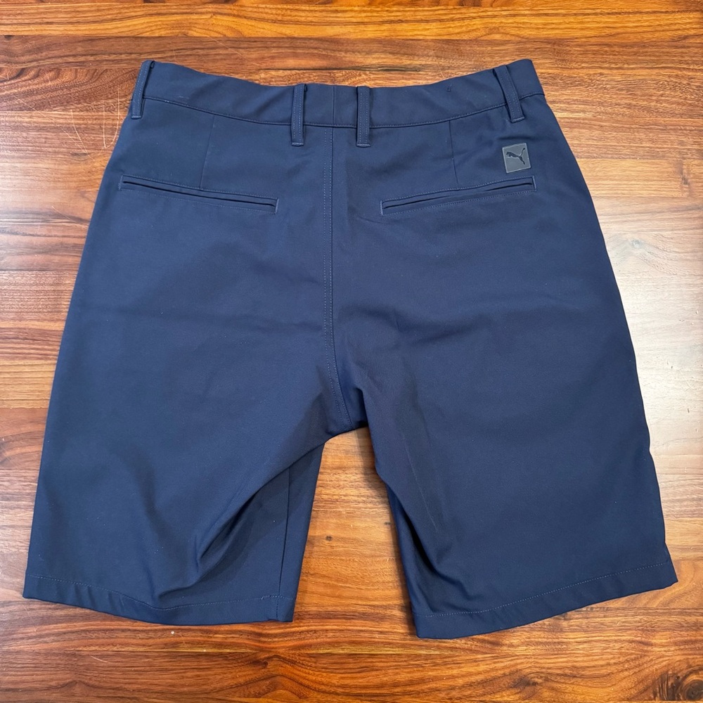 Puma Men's Navy Blue Golf Shorts - Picture 4 of 4